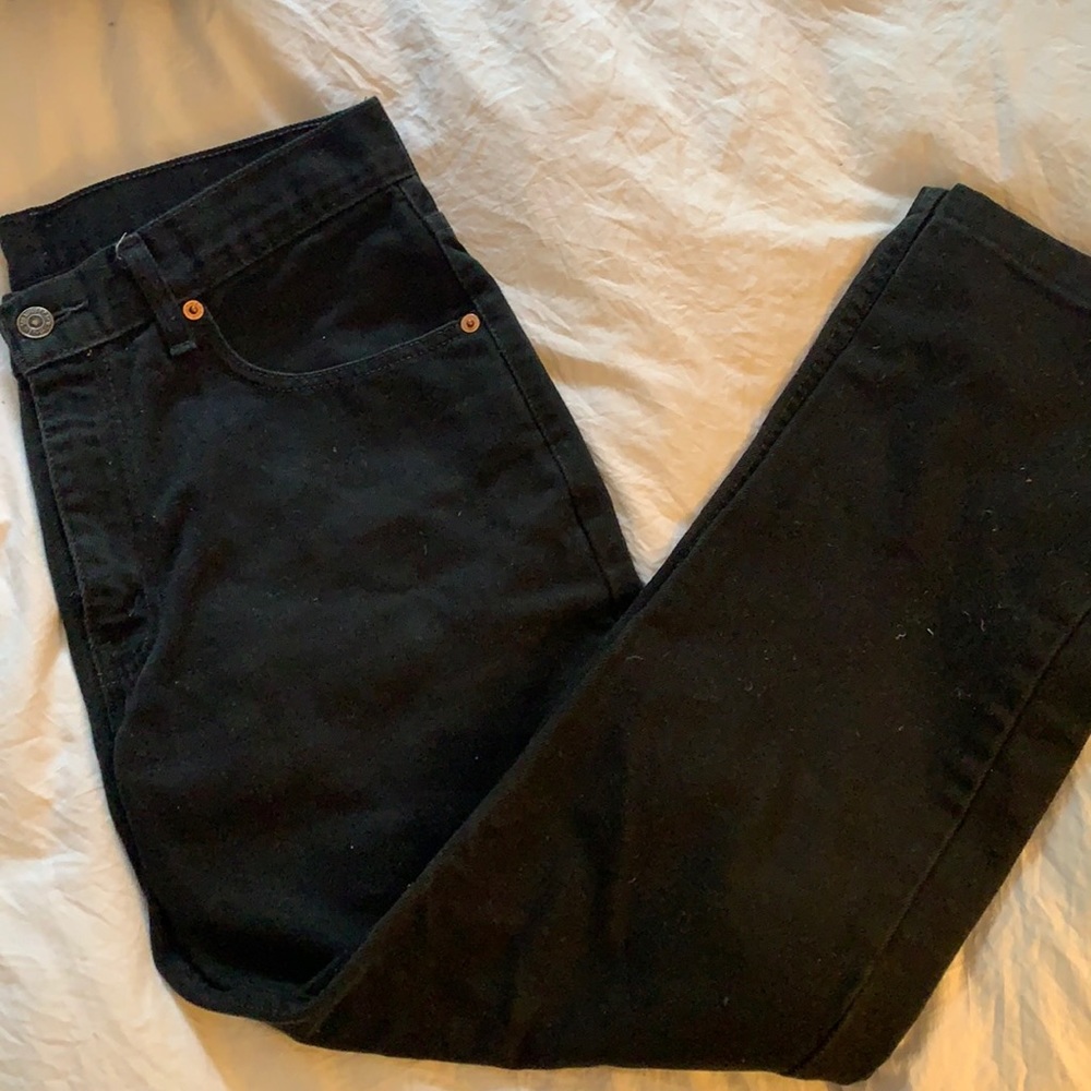 Black LEVIS straight cut jeans